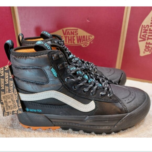 Vans Men\'s 8/Women 9.5 Sk8 Hi Gore Tex MTE-3 Tiger Camo Black GTX VN0A5I11A0D
